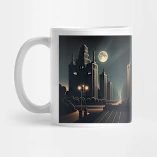 Art Deco Style Cityscape Mug